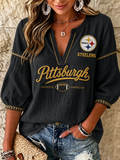 Women's Casual Football Blouse