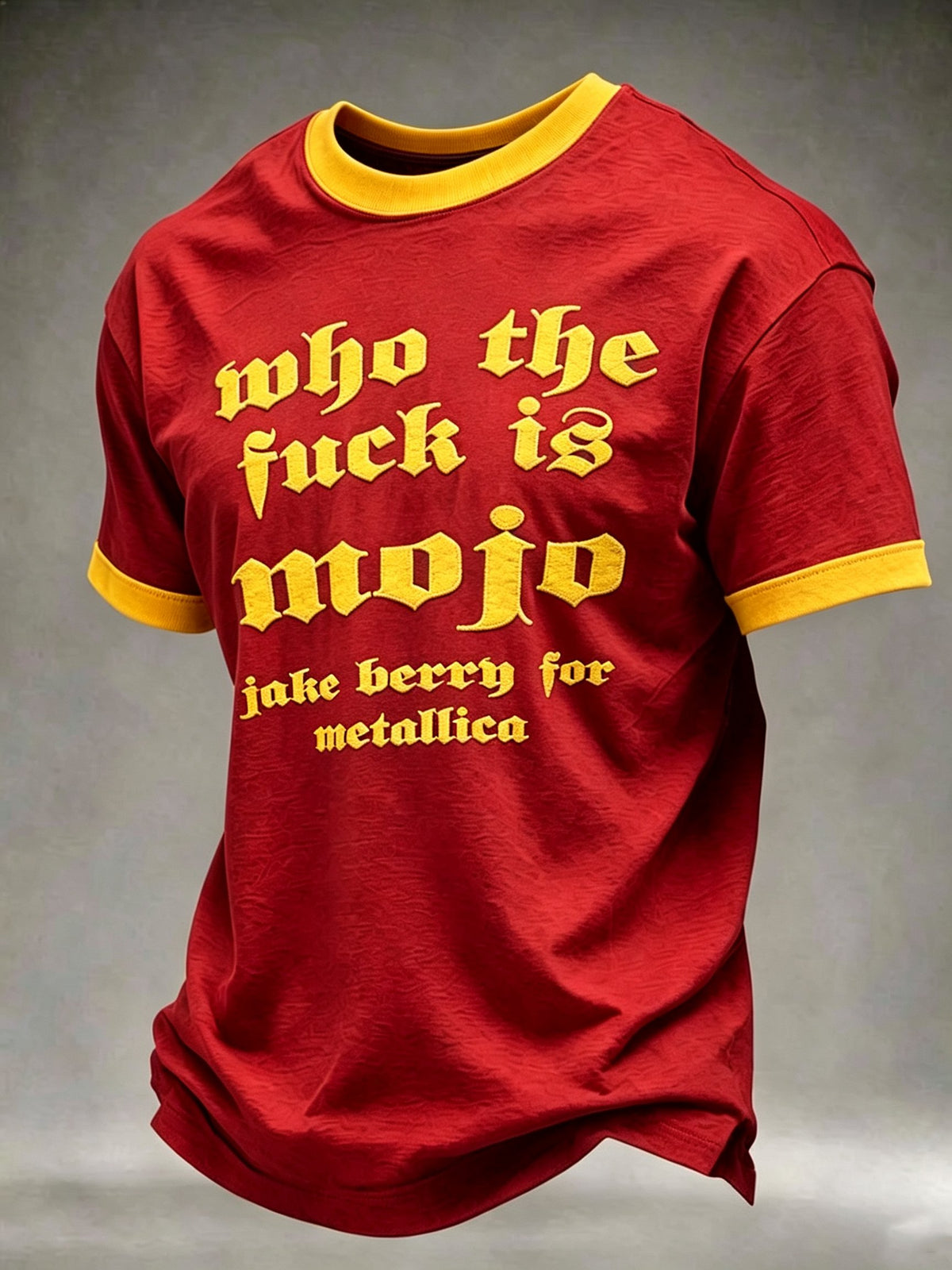 Men's Short-Sleeve T-Shirt with Music Tour Print
