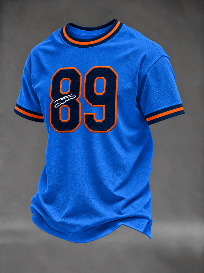 Men's Retro Print Short-Sleeve T-Shirt