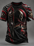 Men's In Loving Memory of Our Captain Printed Casual Tops