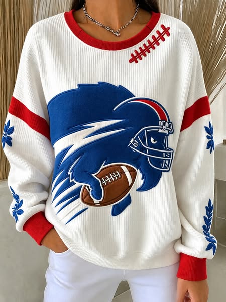 Women's Retro Buffalo Football Sweatshirt