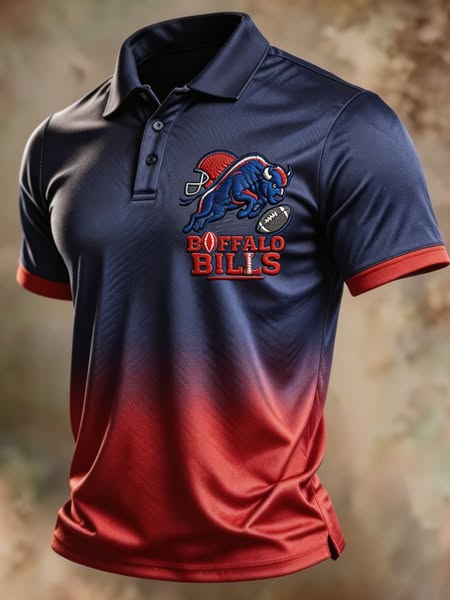 Men's Classic Buffalo Football Polo