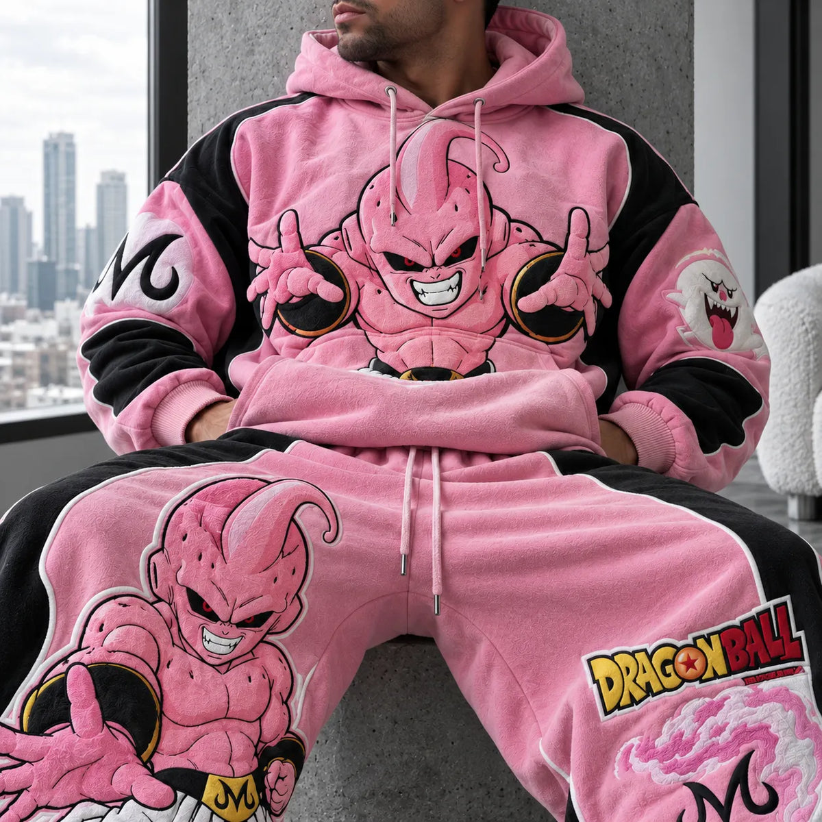 Unisex Oversized Casual Anime-print Hoodie