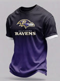 Men's Football Cheering Print   T-Shirt