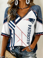 Women's Football V-Neck Top