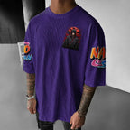 Unisex Anime-Style Retro Oversized T-Shirt