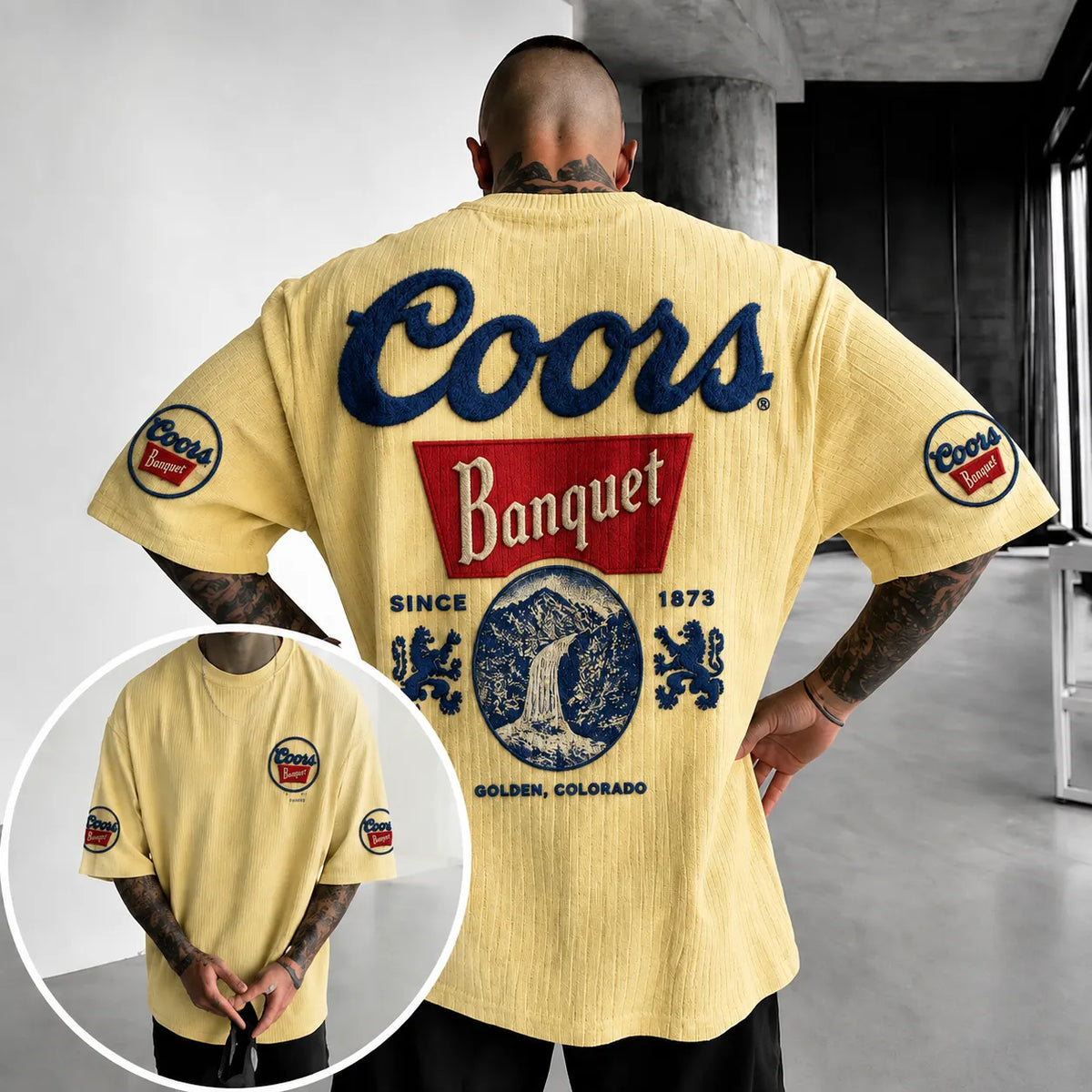 Men's Beer Print T-Shirt