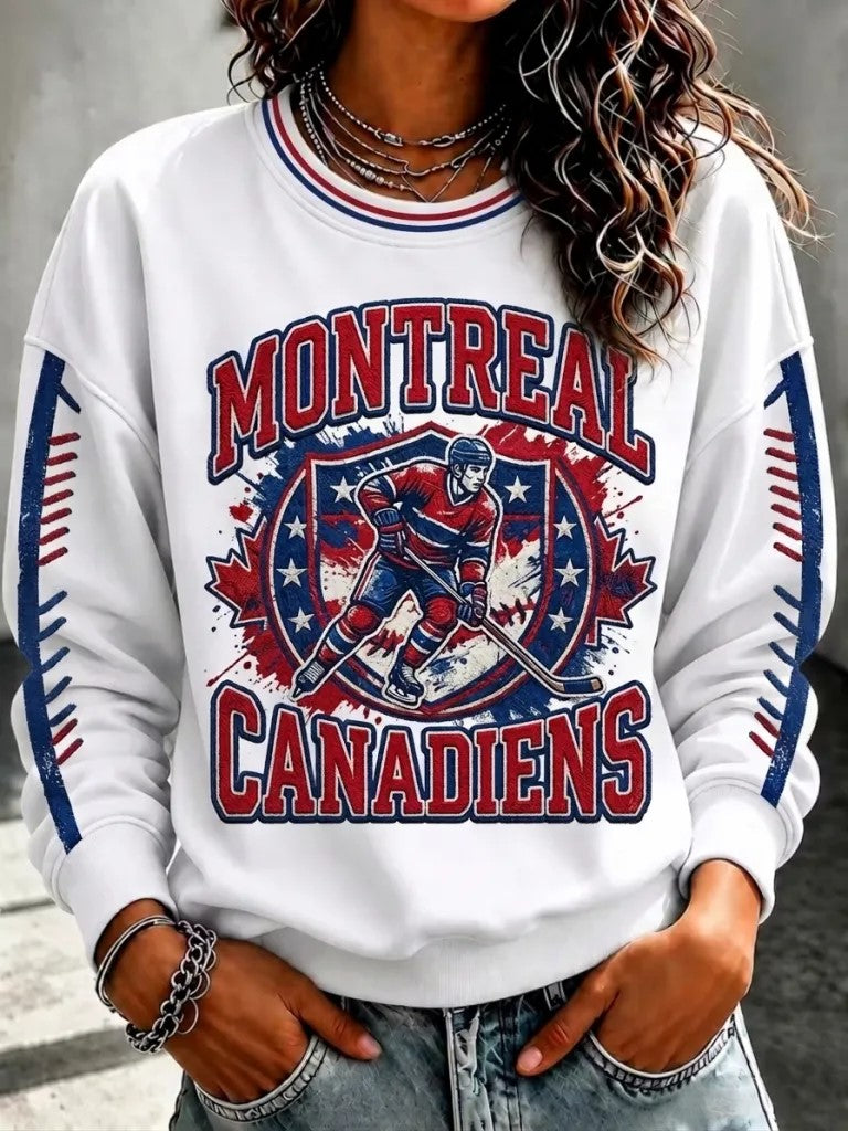 Women's Ice Hockey Print Sweatshirt
