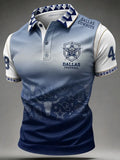 Men's Football Cowboy Print T-shirt