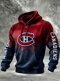 Men's Retro Ice Hockey Fan Hoodie