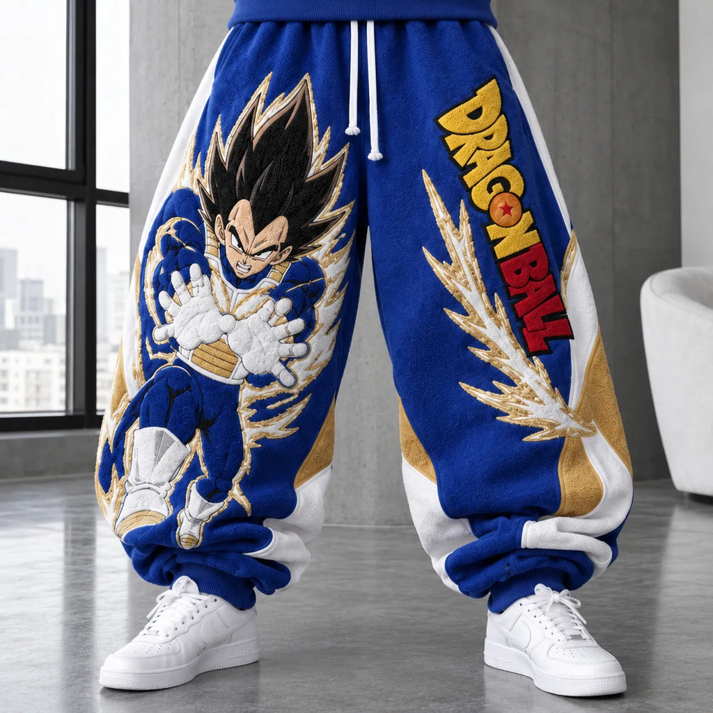 Unisex Loose-fit Casual Lantern-style Sweatpants