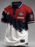 Men's Hockey Printed Polo Shirt