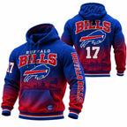 Rugby-print Hooded Sweatshirt
