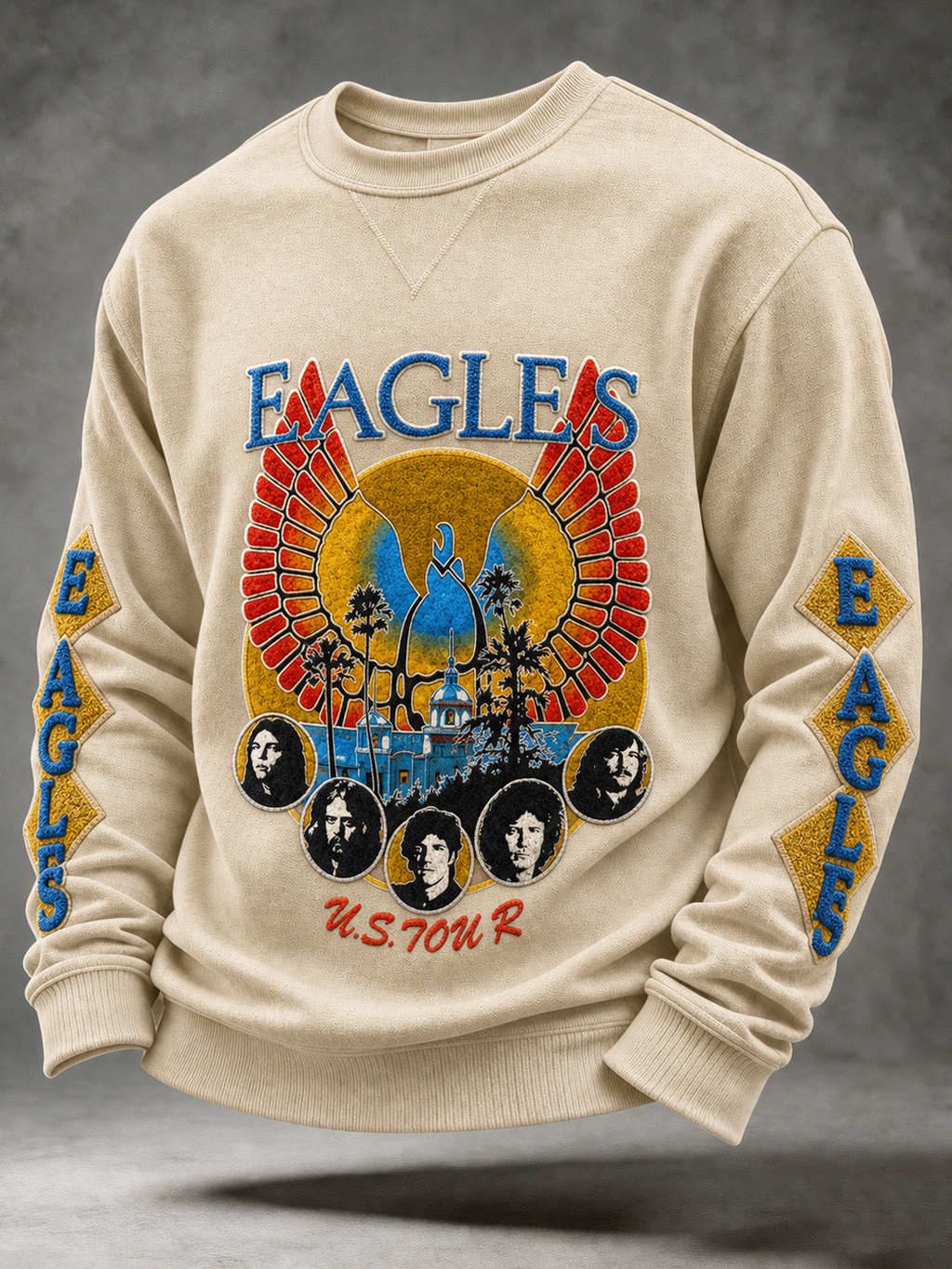Men's Music Graphic Crewneck Sweatshirt