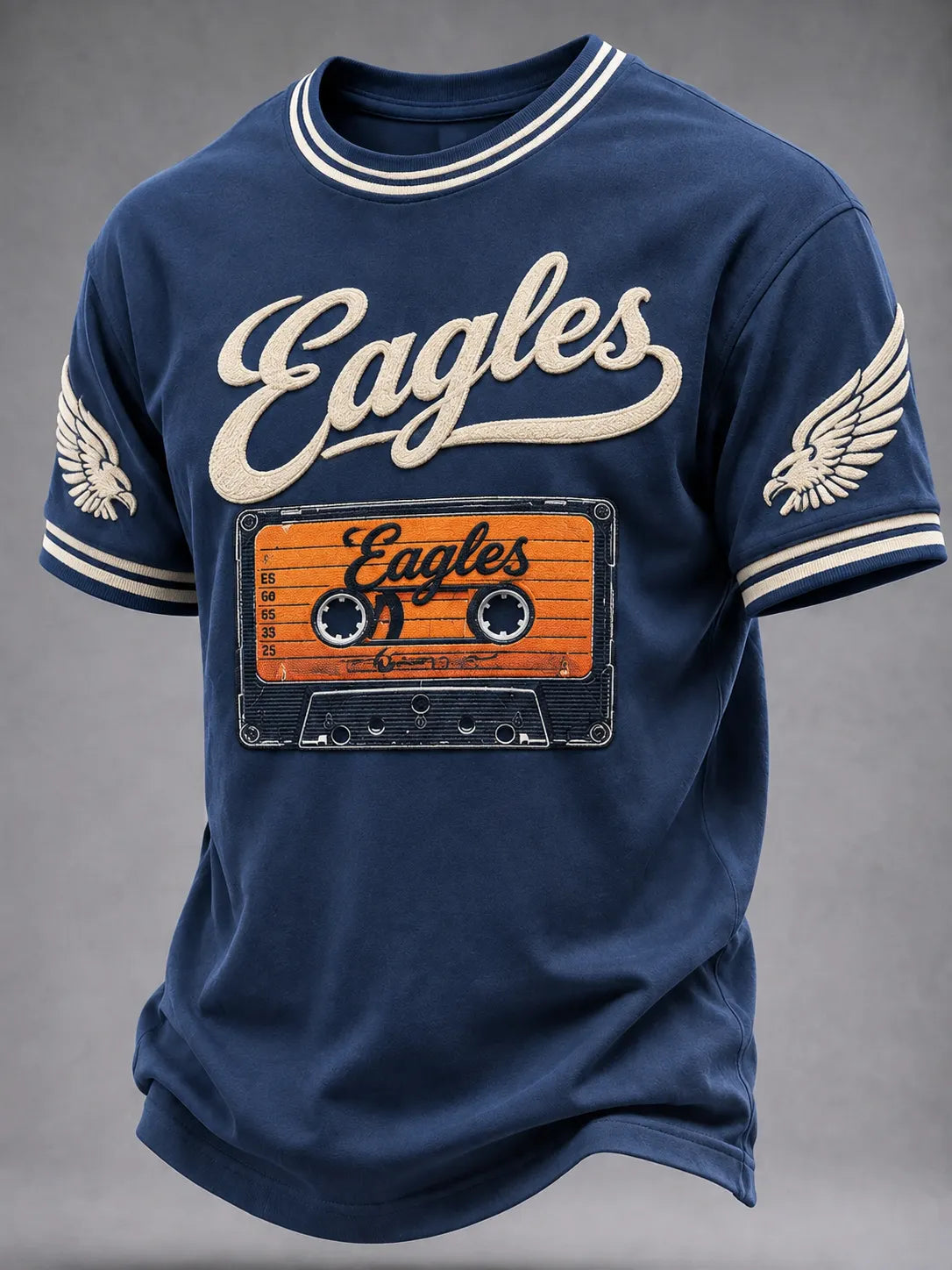 Men's Music Print T‐Shirt