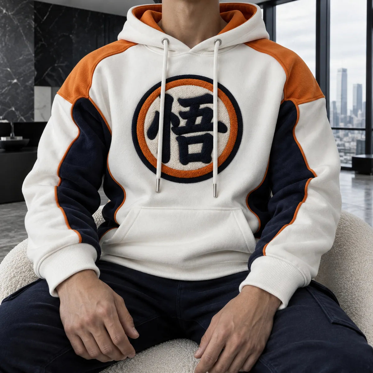 Unisex Oversized Casual Anime-print Hoodie