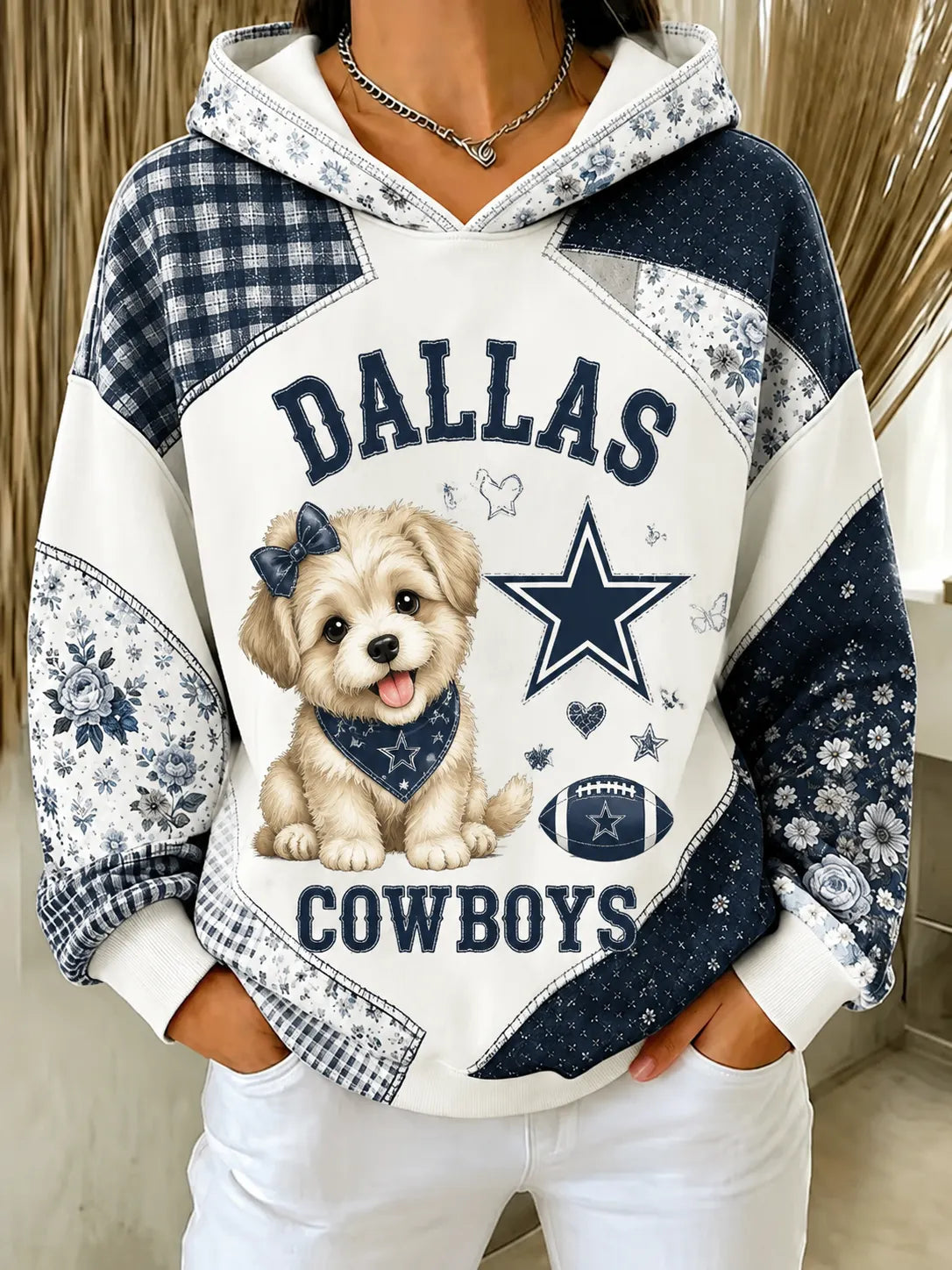 Women's Football Printed Hoodies