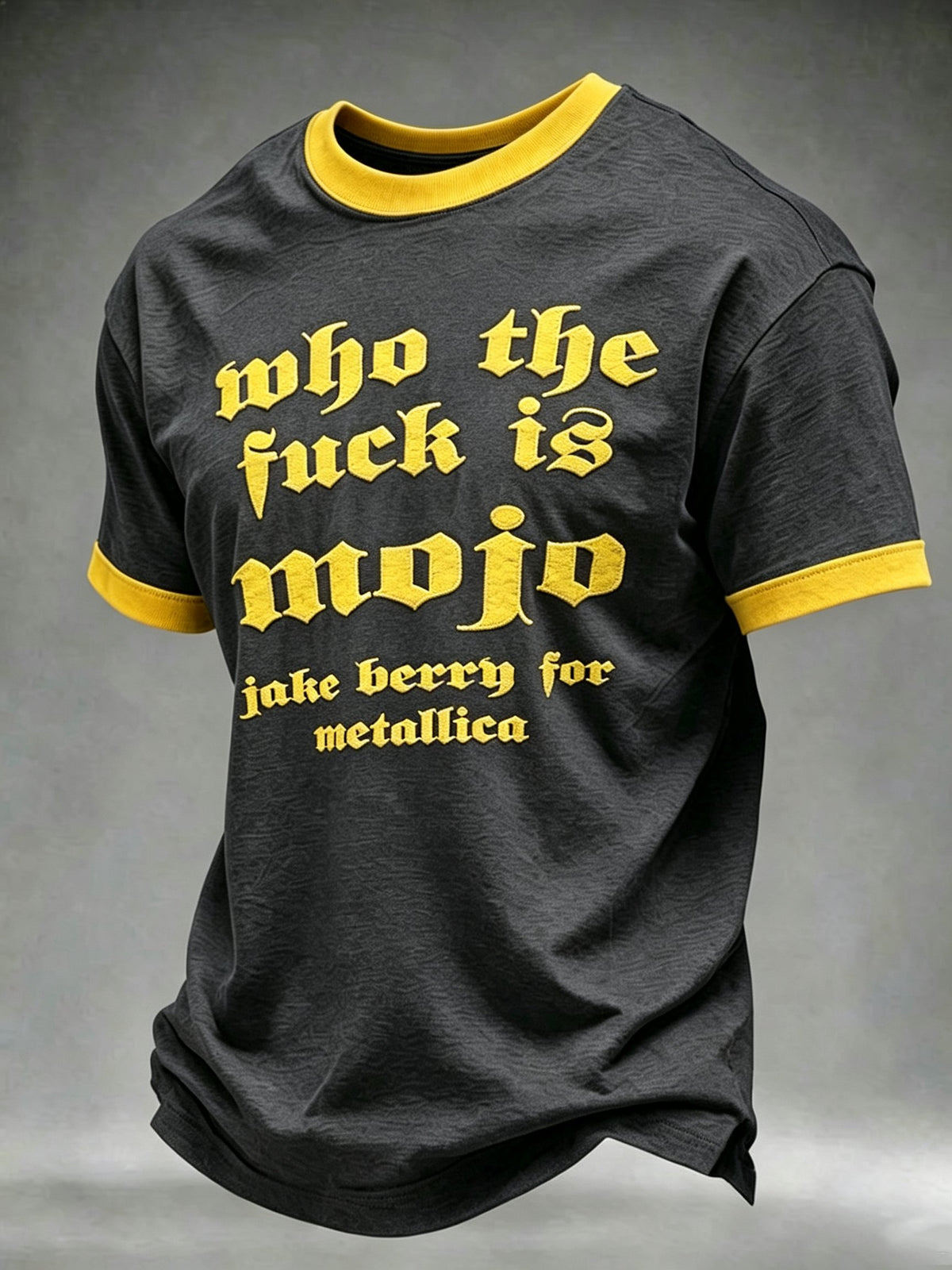 Men's Short-Sleeve T-Shirt with Music Tour Print