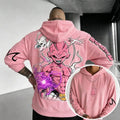 Unisex Oversized Casual Anime-print Corduroy Hoodie
