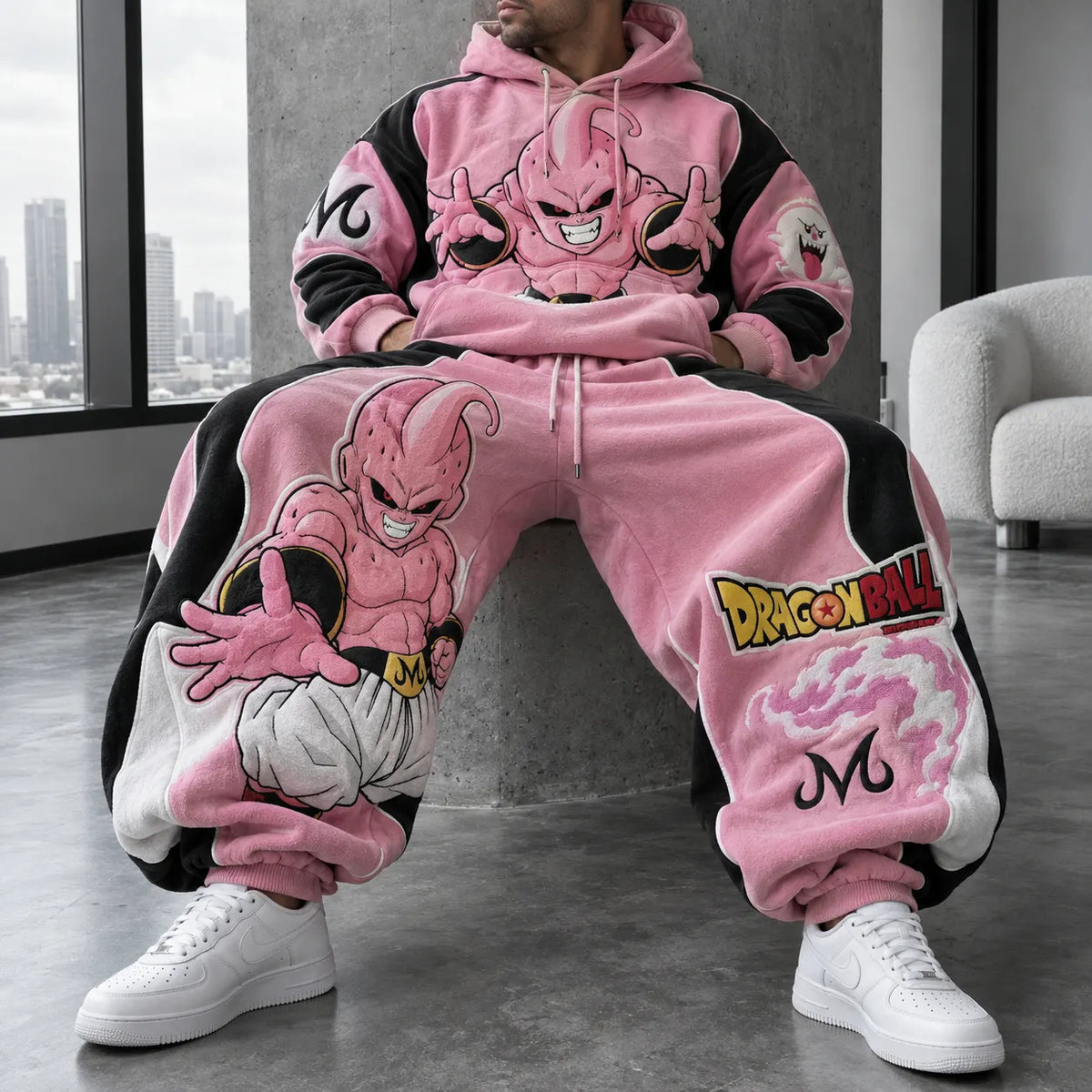 Unisex Oversized Casual Anime-print Hoodie