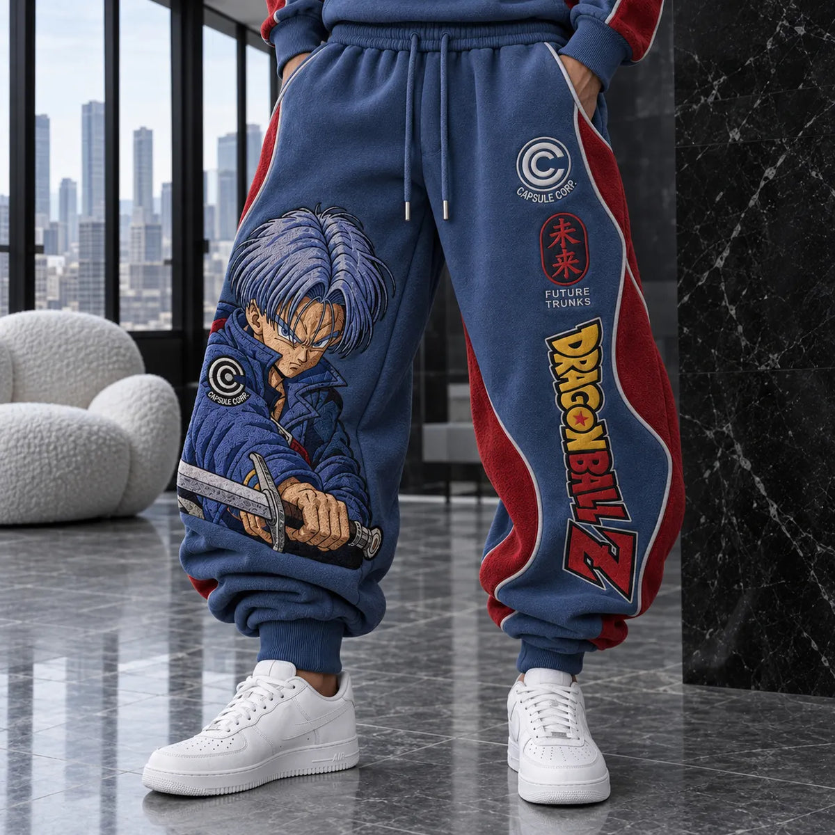 Unisex Loose-fit Casual Lantern-style Sweatpants