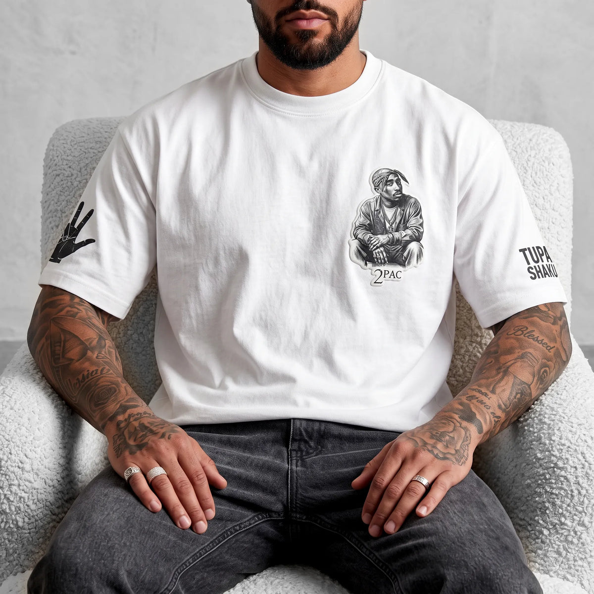 Unisex West Coast Legend Print Short-Sleeve T-Shirt