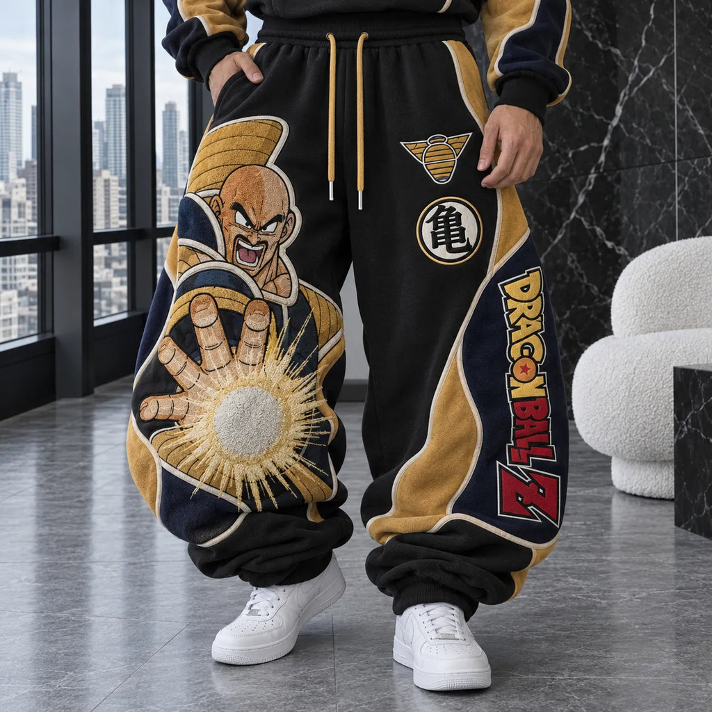 Unisex Loose-fit Casual Lantern-style Sweatpants