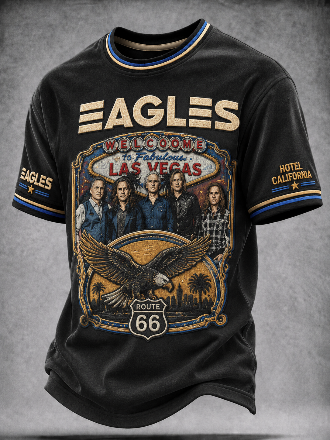 Men's Music Print T‐Shirt