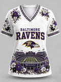 Women's Football Fan V-Neck T-Shirt