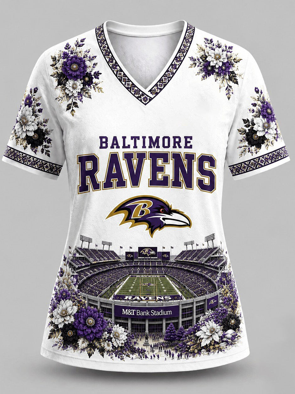 Women's Football Fan V-Neck T-Shirt