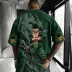 Unisex Anime-Style Retro Oversized T-Shirt