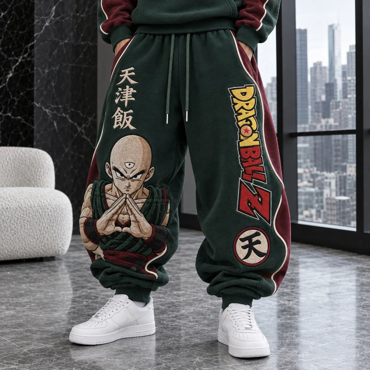 Unisex Loose-fit Casual Lantern-style Sweatpants