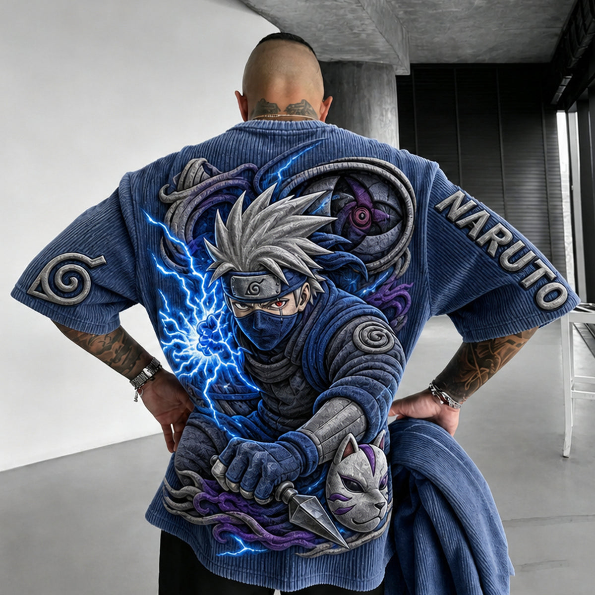 Unisex Anime-Style Retro Oversized T-Shirt
