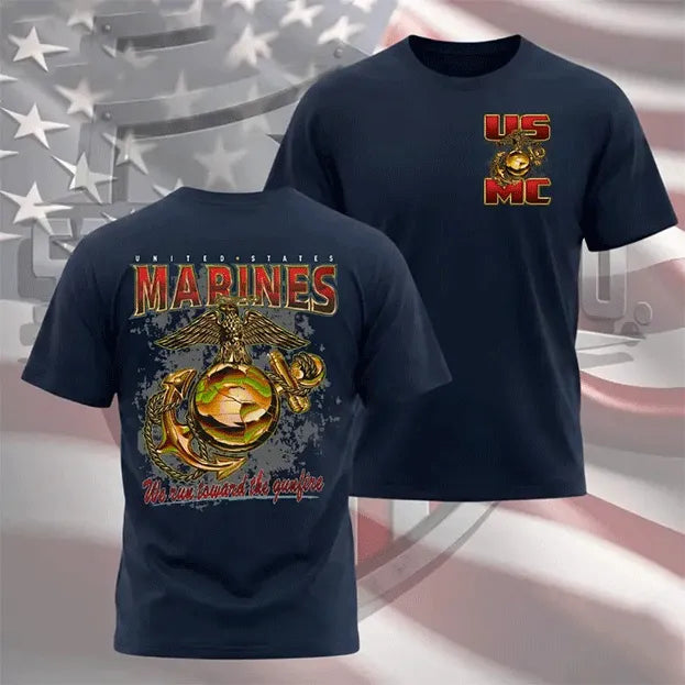 USMC Marines Shirt We Run Toward The Gunfire Marine Corps T Shirt