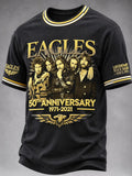 Men's Music Print T‐Shirt