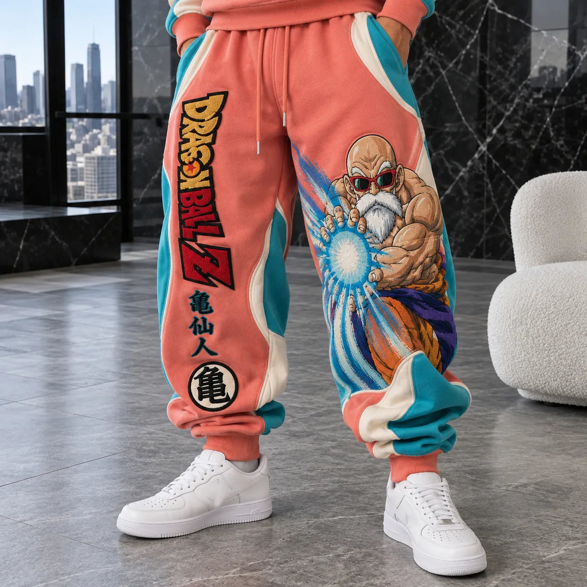 Unisex Loose-fit Casual Lantern-style Sweatpants