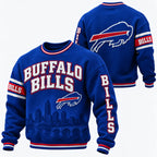 Rugby-style Crewneck Sweatshirt