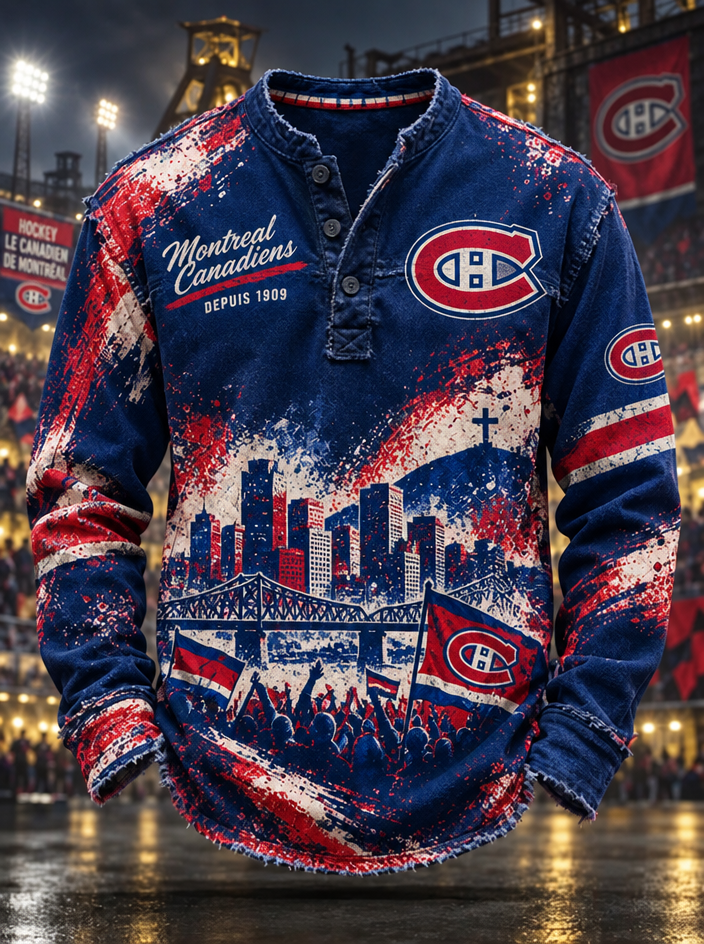 Men's Hockey Print Sweatshirt