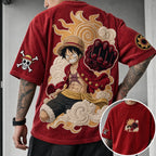 Unisex Anime-Style Retro Oversized T-Shirt