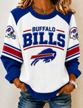 Women's Football Printed Sweatershirt