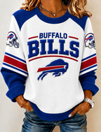 Women's Football Printed Sweatershirt