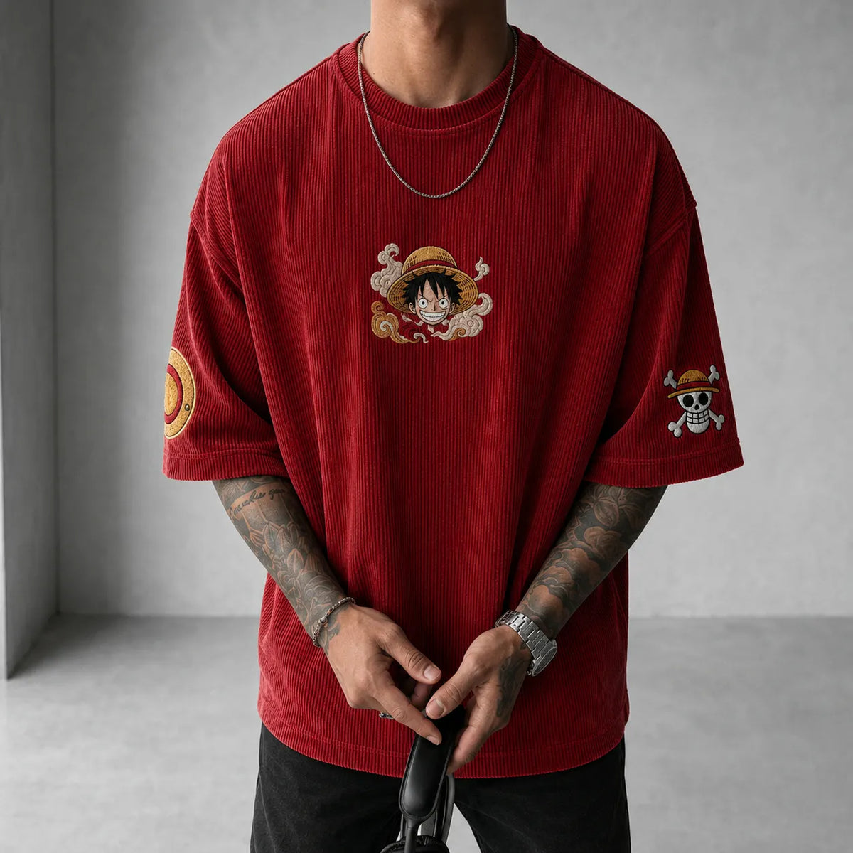 Unisex Anime-Style Retro Oversized T-Shirt
