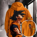 Unisex Oversized Casual Anime-print Corduroy Hoodie