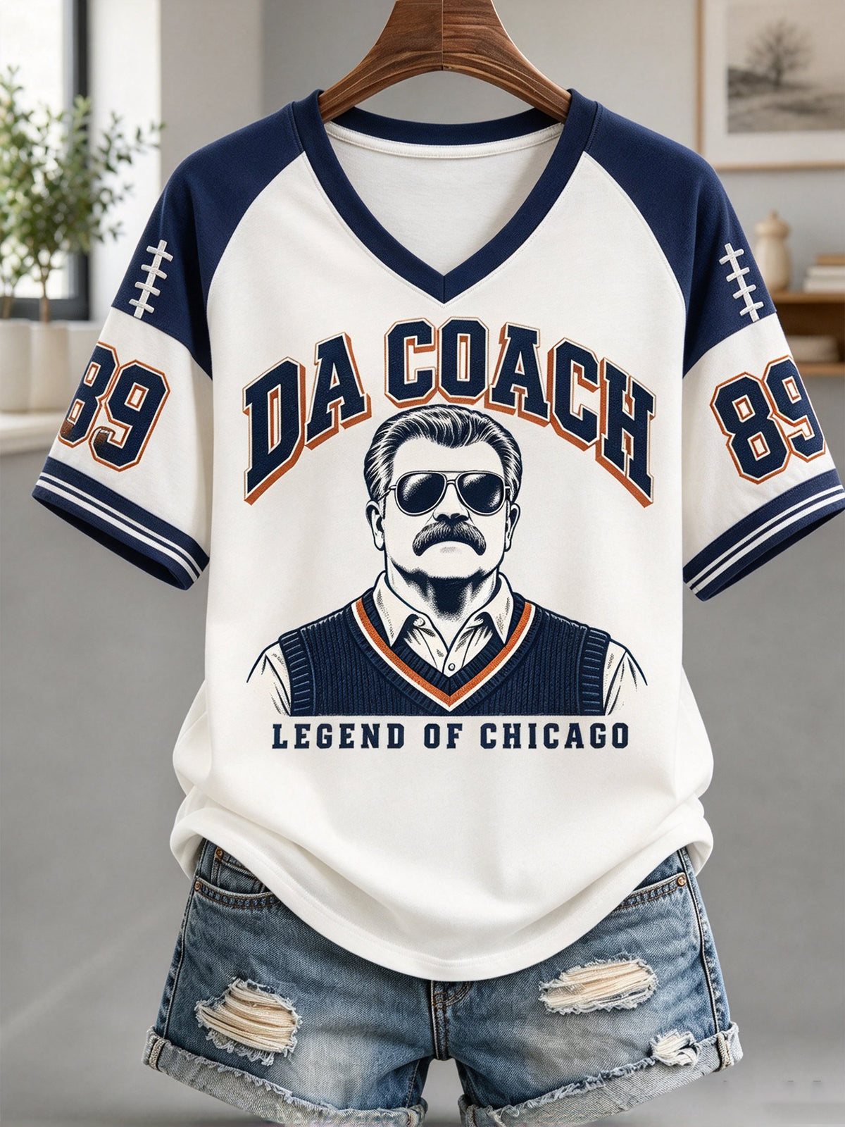 Women's Legendary Head Coach Casual Art Printed T-shirt