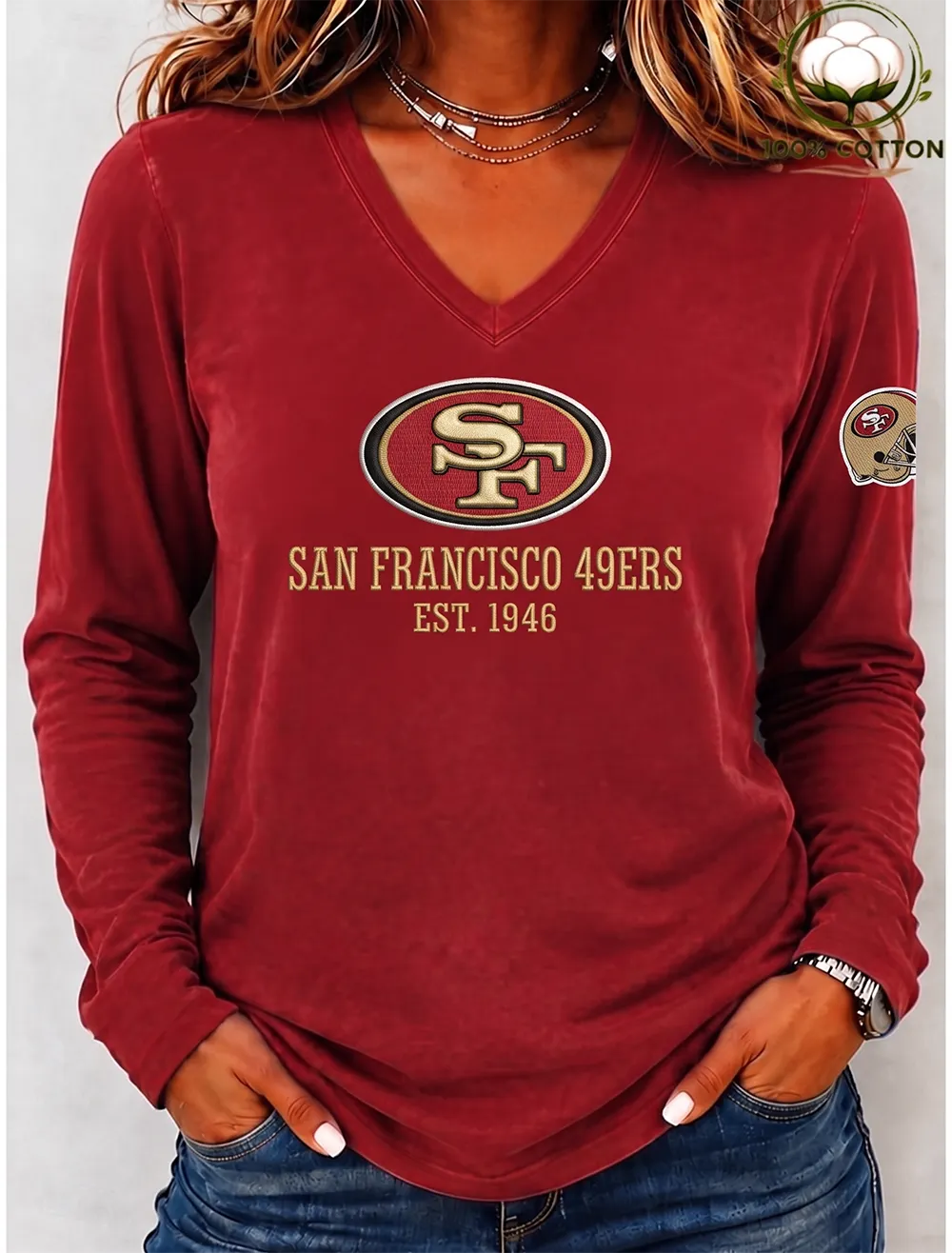 Women's Football Long-Sleeve T-shirt