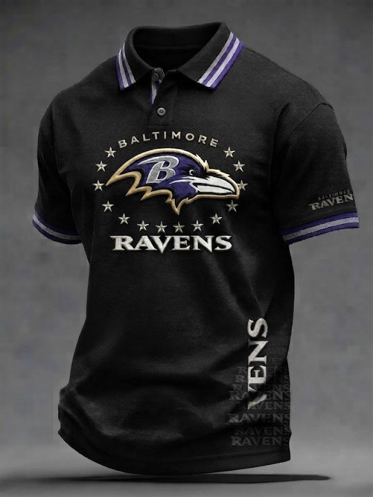 Men's Football   Print Polo Shirt