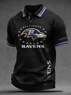 Men's Football   Print Polo Shirt