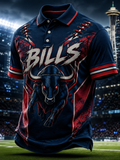 Men's Football Short-Sleeve Polo Shirt