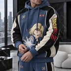 Unisex Oversized Casual Anime-print Hoodie