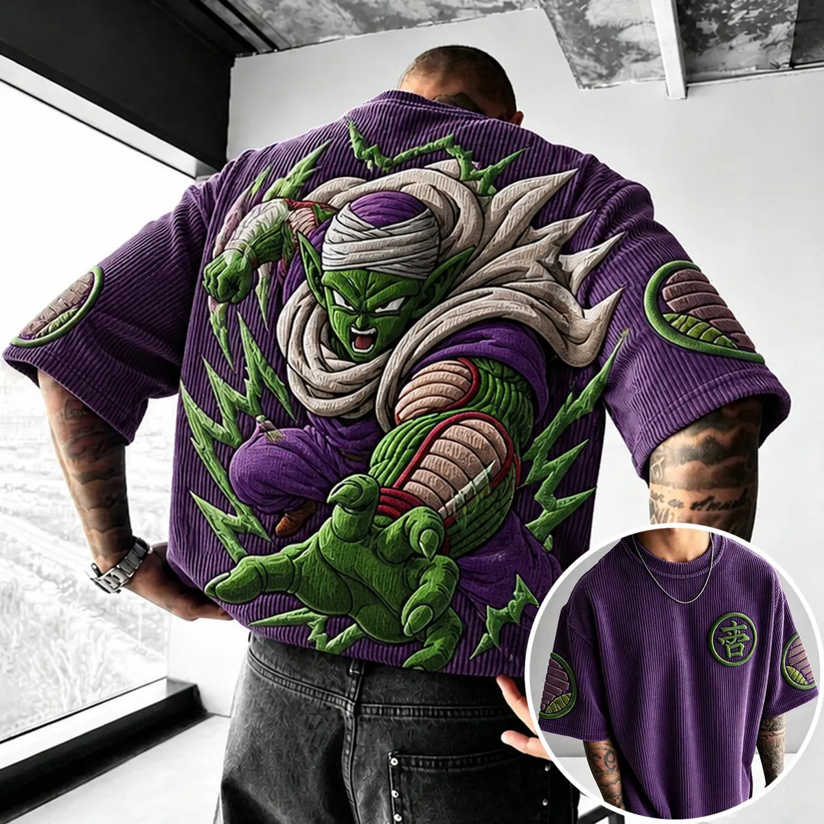 Unisex Anime-Style Retro Oversized T-Shirt